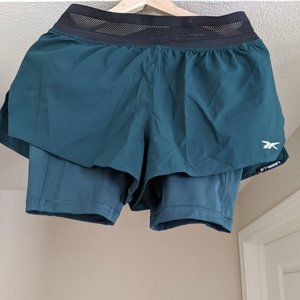 NEW / Reebok/ Running shorts / size S / Dark green